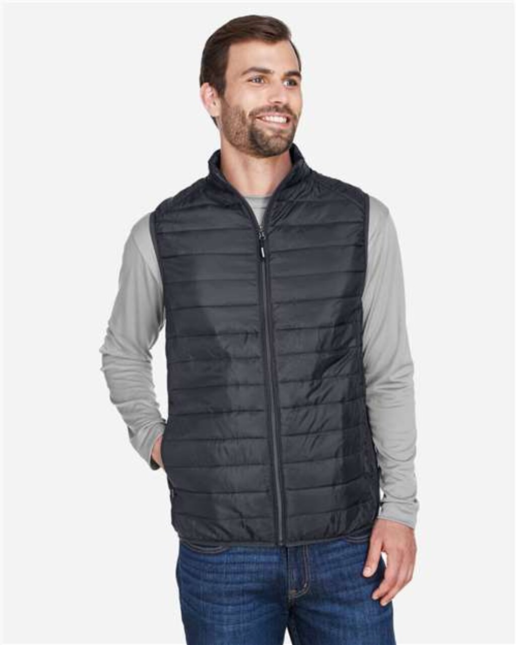 CORE365® Men’s Lightweight Packable Puffer Vest for Travel & Outdoor Use